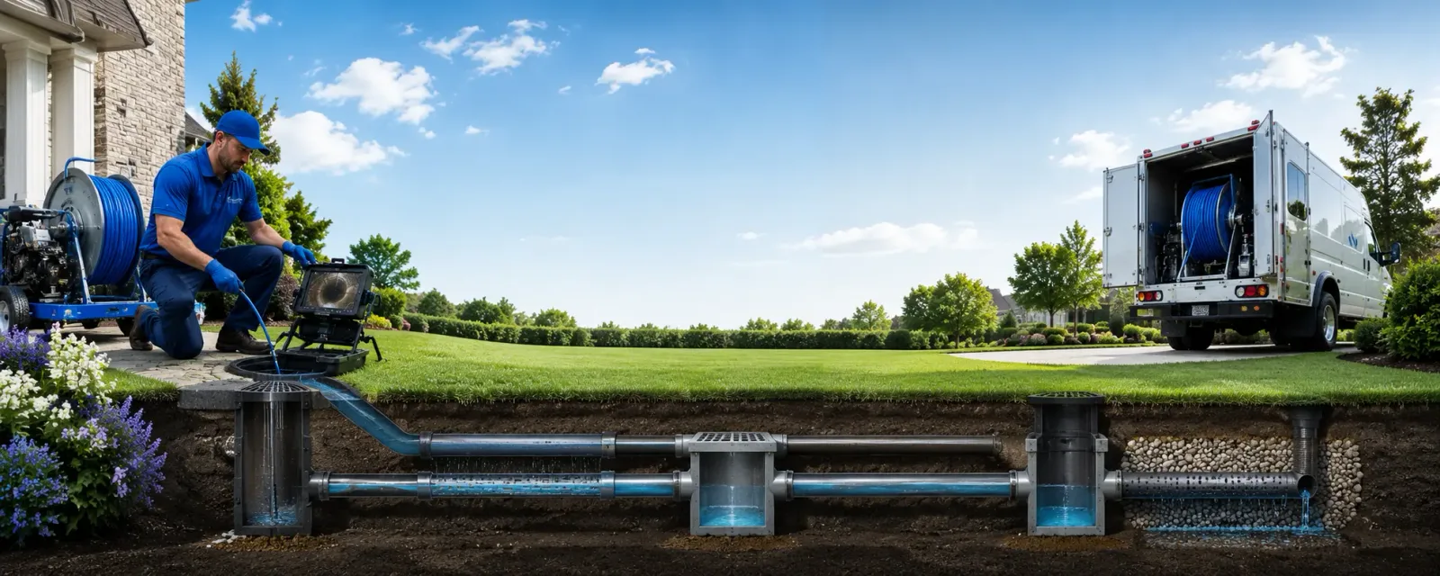 Outdoor drain cleaning information for Pierron, IL